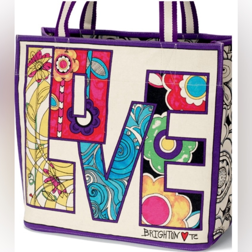 Brighton Love Groove II Tote Bag EUC!